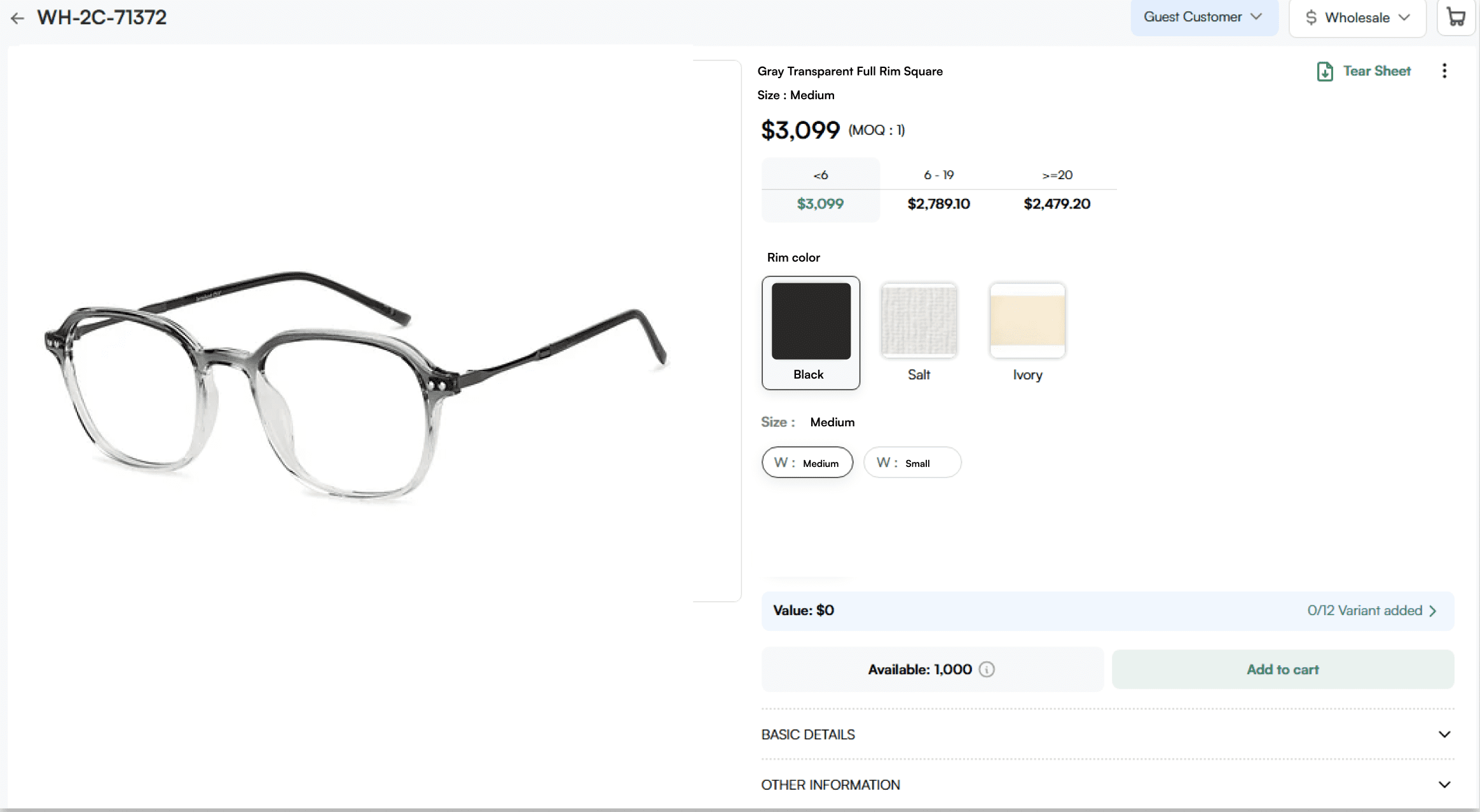 Product Description Page